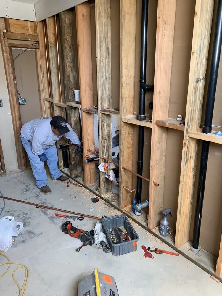 Commercial rough-in plumbing for Gas Line Repair in Marquette